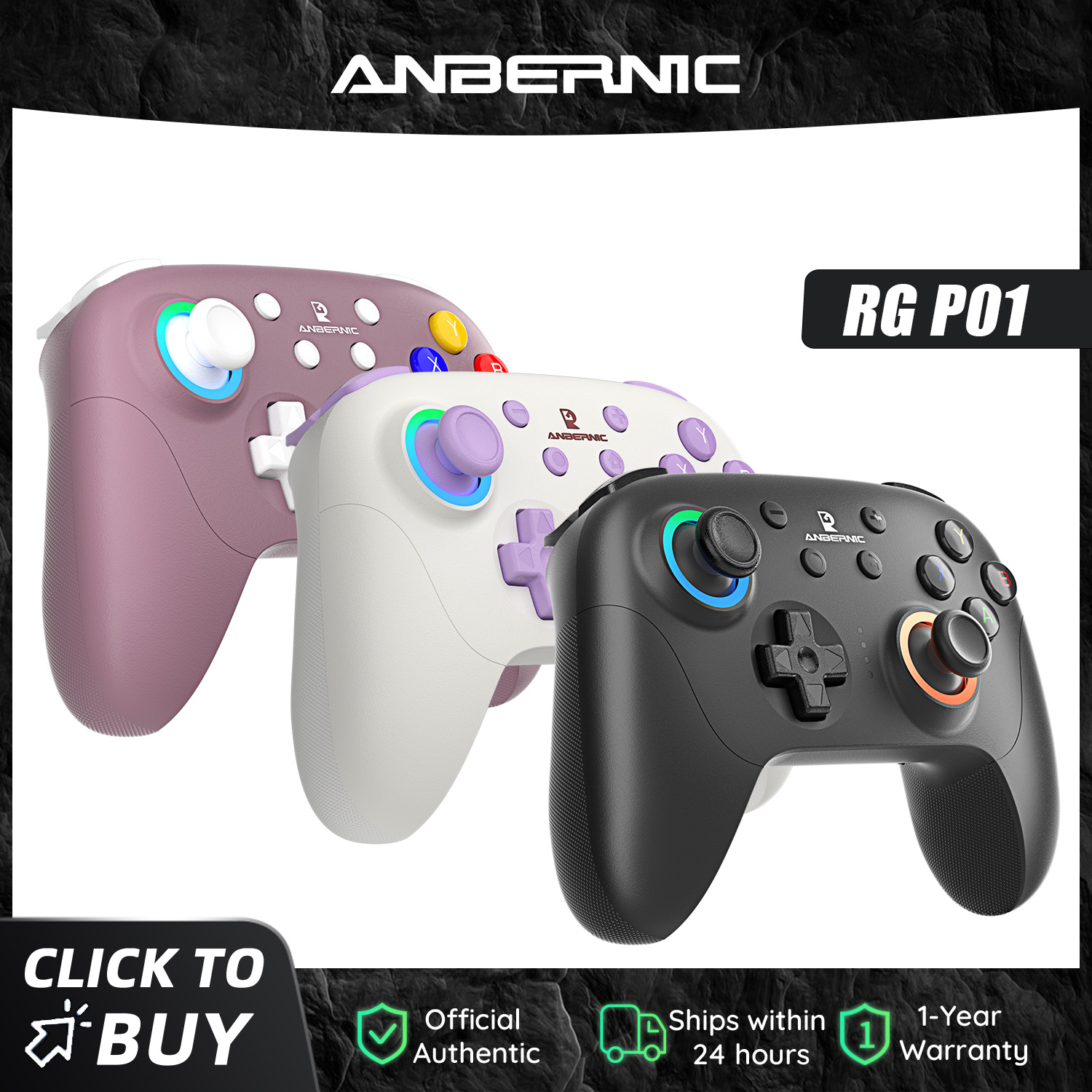 Board Game Android - ANBERNIC RG P01 Bluetooth 5.3/Kablolu/2.4G Kablosuz