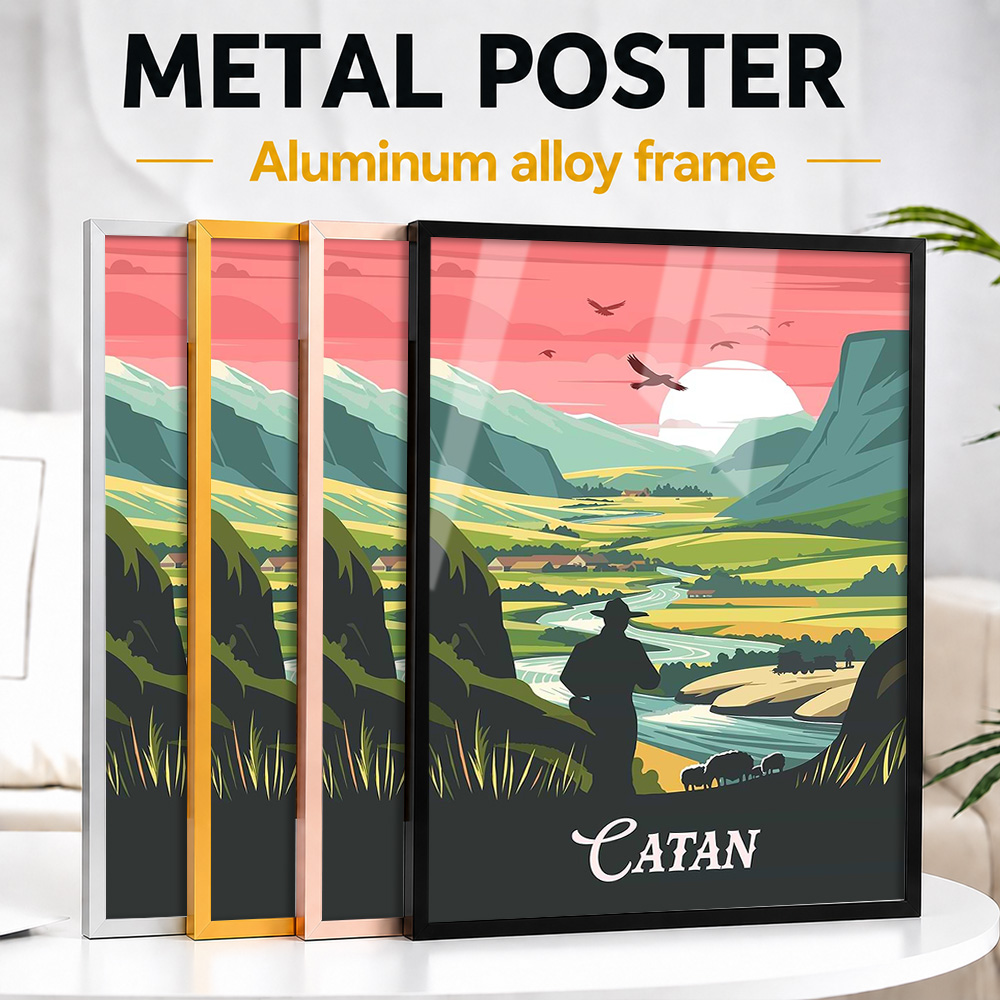 Board Game Catan - Catan Adası Masa Oyunu Çerçeveli Metal