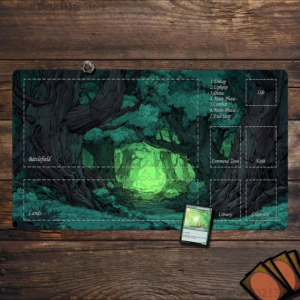 Play Mat Neoprene - MTG Orman Temalı Oyun Matı Magic