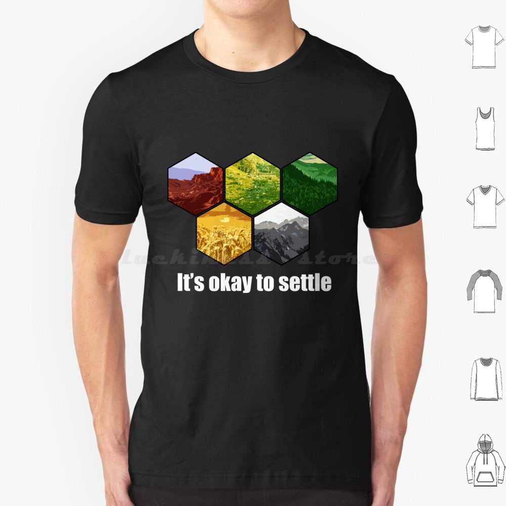 Board Game Catan - T-Shirt Baskı Yapmak İçin İdealdir Pamuklu