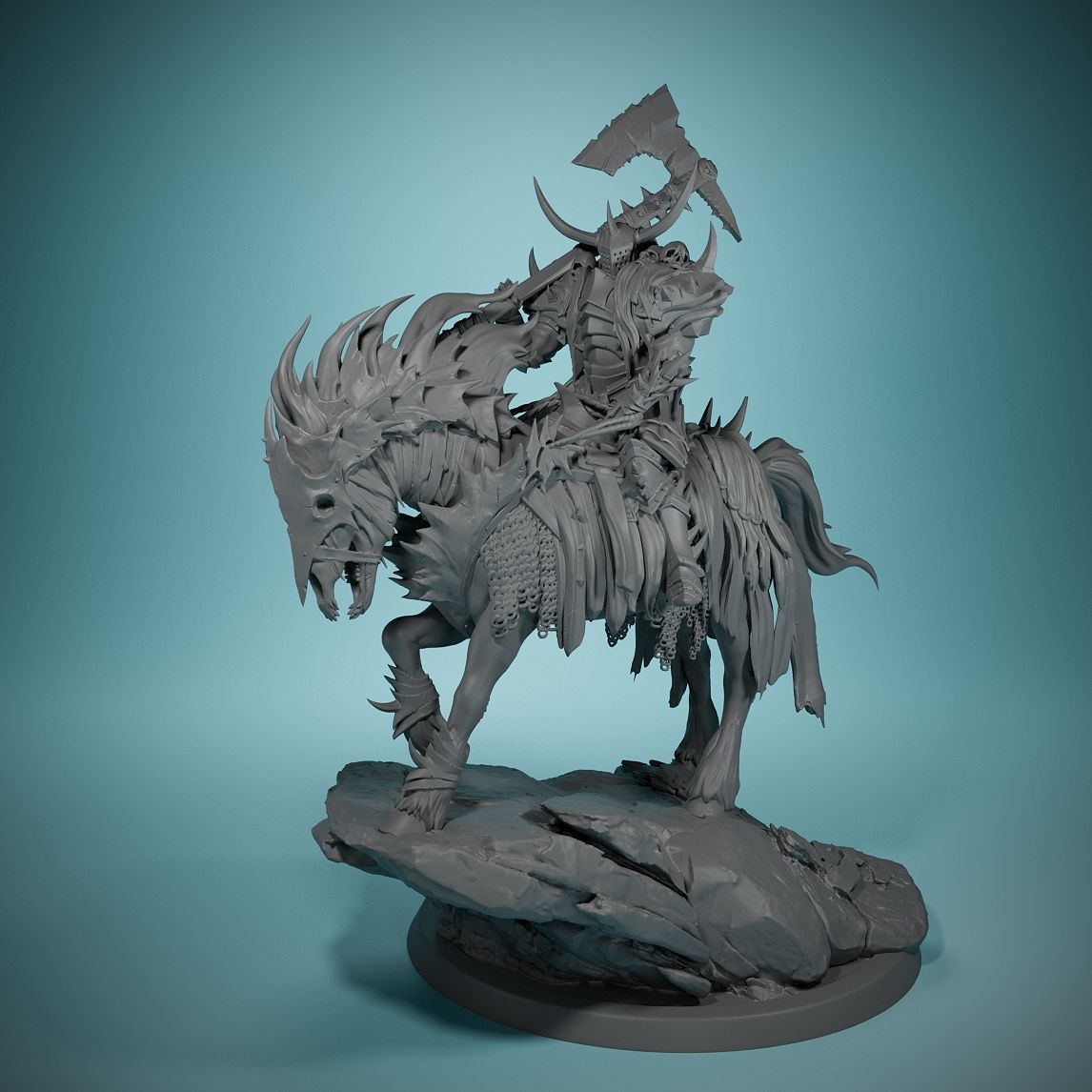 Board Game Night - 80mm Koyu Gece Ölüm Atı Kurulu