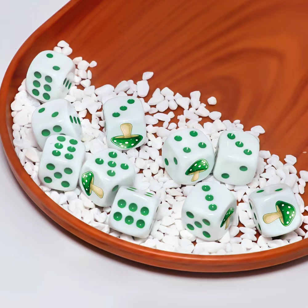 6 adet sevimli yeşil mantar D6 - Board Game Night incelemesi ve fiyatı