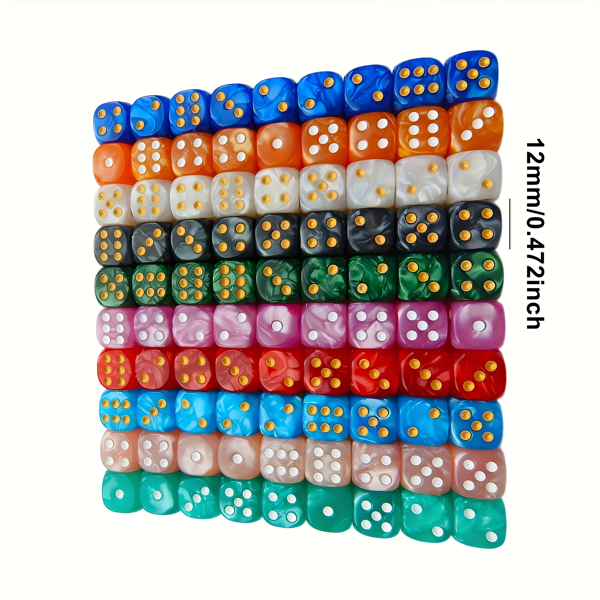 10 Adet 12mm İnci Desenli D6 Z - Board Game Electronic Table incelemesi ve fiyatı