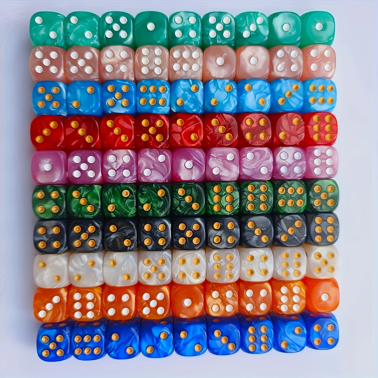10 Adet 12mm İnci Desenli D6 Z - Board Game Electronic Table incelemesi ve fiyatı