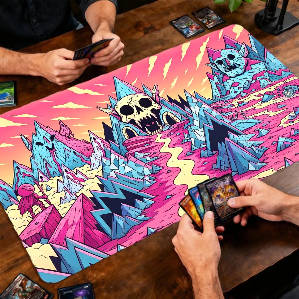 Karikatür Pembe Kafatası Dağ T - Play Mat Neoprene incelemesi ve fiyatı