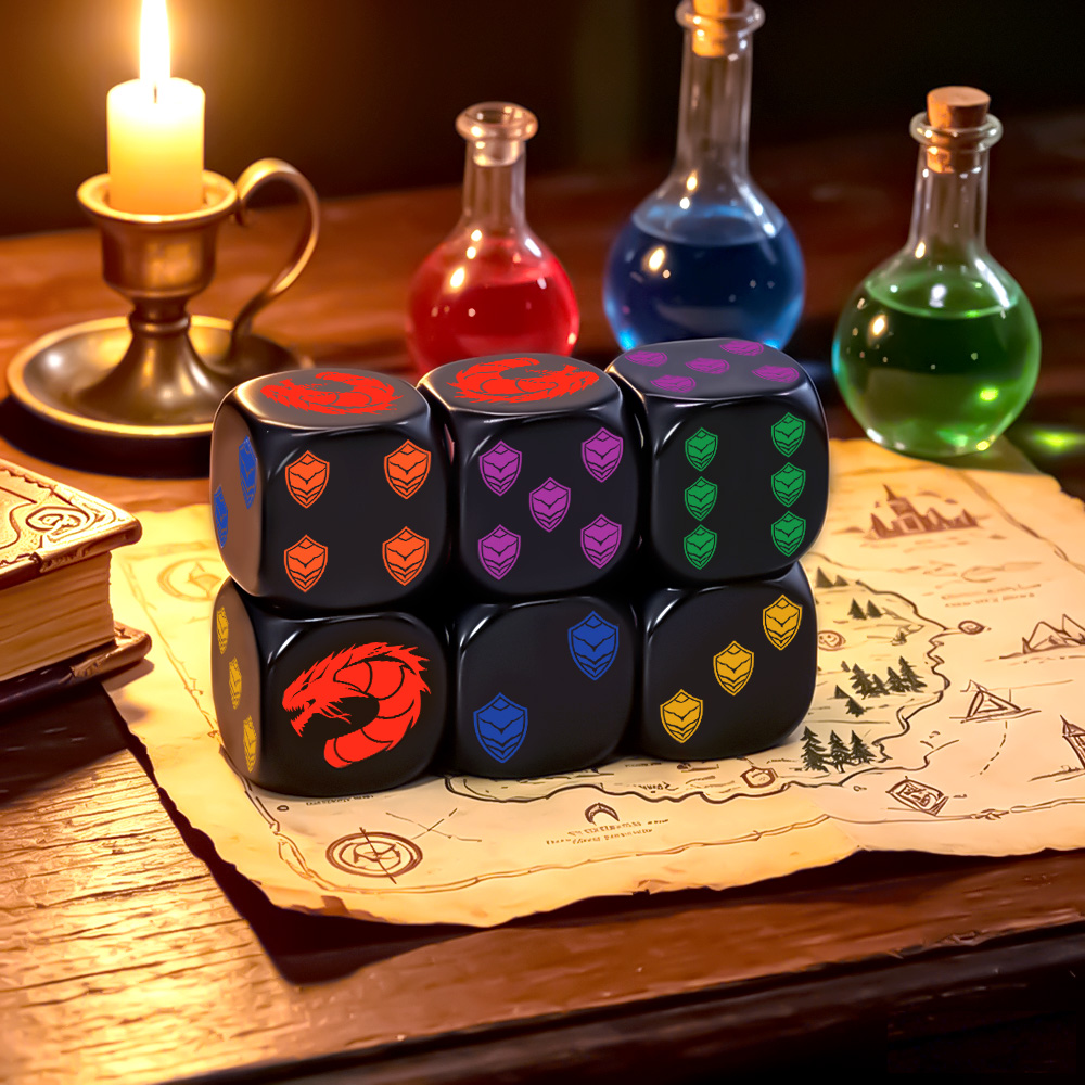 6 adet ejderha kalkanı Crest ç - Board Game Night incelemesi ve fiyatı