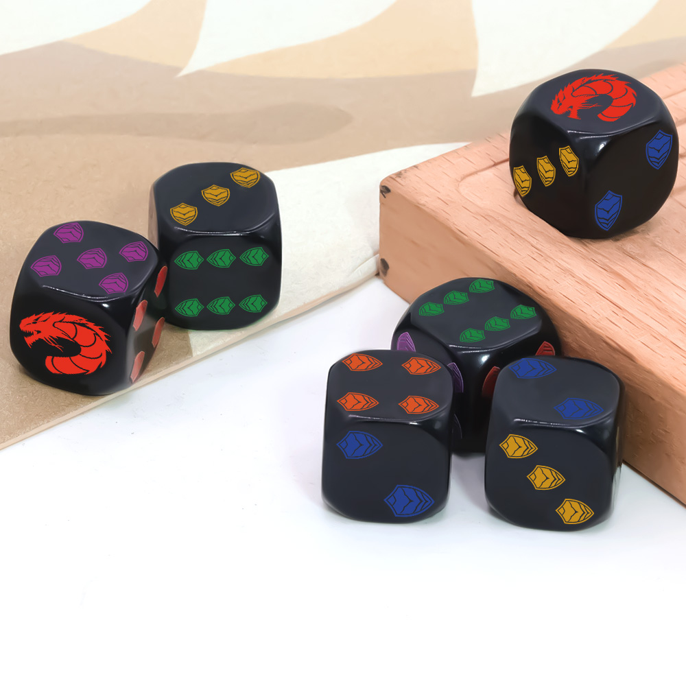 6 adet ejderha kalkanı Crest ç - Board Game Night incelemesi ve fiyatı